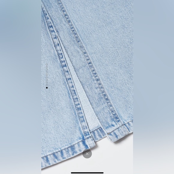 NWOT MANGO Denim Midi Skirt - Picture 7 of 12